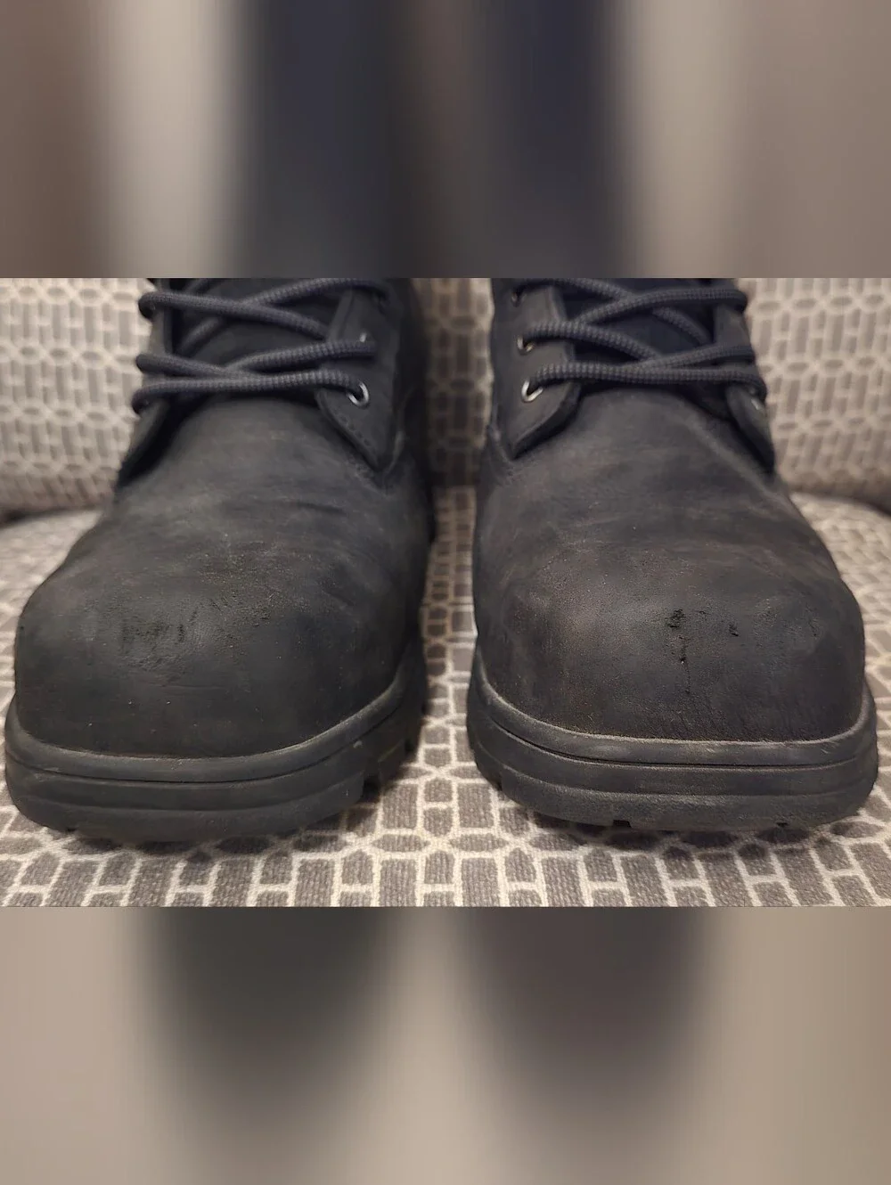 Wolverine Men's Black Steel Toe Work Boot - Rugged Lace-Up Style, Size 13 Wide